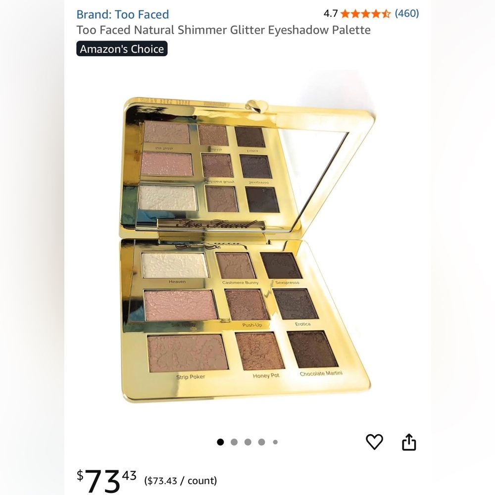 Brand New Too Faced Natural eyes eyeshadow palette